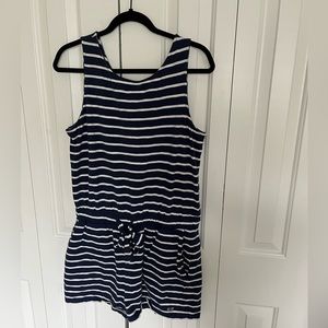 Vineyard Vines Blue and White Romper